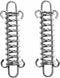 2Pcs Heavy Duty Dog Leash with Shock Absorbing Buffer, Stainless Steel 304 Training Spring Fixed Buckle (M)