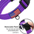 Martingale Collar for Training Dogs, Adjustable Reflective with USA Flag, NO Pull, for Medium Large XL Dogs, L, Purple