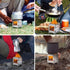 Lixada Camping Wood Stove, Folding Lightweight Stainless Steel Wood Burning Stove for Outdoor Camping