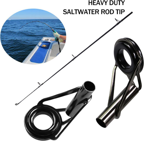 THKFISH Heavy Duty Saltwater Rod Tip Repair Kit, Stainless Steel Ceramics Fishing Rod Replacement Tips, 30pcs/40pcs