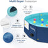 Swimming 39'') Furrybaby Dog Pool, Kiddie Pool with Hard Plastic Foldable Dog Bath Tub Portable for Dogs, Kids and Pet