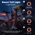 WSDCAM Smart Bike Tail Light Alarm, USB C Rechargeable, Auto ON/Off, Waterproof Bicycle Alarm with Remote