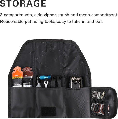 Rhinowalk Bike Saddle Bag, Under Seat Repair Tools Pouch for Mountain Road Bike Cycling Accessories