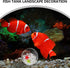 50g Cabilock Betta Fish Hiding Hideaway Aquarium Decor with Shelter, Sea Star and Rhinestones, Tropical Fish Tank