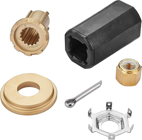 Flo-Torq II Hub Kit Replacement for Mercury Outboard Boat Motors 60-300 HP | Bravo One Drives, 15 Spline Tooth