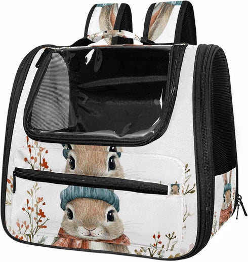 Baby Bunny Cat Carriers Dog Carrier Pet Carrier with Locking Safety Zippers