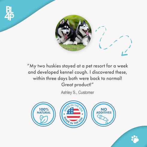 Kennel Cough Treatment & Dog Nasal Congestion Relief, Natural Dog Cough Suppressant, 400 Small Pills