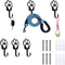 6 PCS Dog Paw Shaped Leash Hook for Wall, Metal Holder Wall Mounted Hanger for Coat Key Entryway Hallway