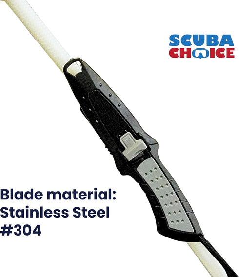 Scuba Choice Diving Low Volume Blunt Tip BCD Knife, Compact Safety Knife, Blue, 2-3/4" Stainless Steel Blade