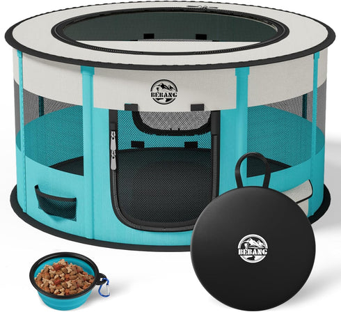 Dog Playpen Puppy Play Pen Indoors Pet Crate Small Dog Cage Portable Foldable Cat Kennel for Kitten Hamster Rabbit
