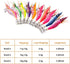 Generic 10Pcs 12g-20g Squid Bait Hook Wooden Shrimp Jig Fishing Lures Hooks Wood Artificial Luminous Jigging Lure