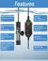 AquaMiracle Adjustable 50W Submersible Aquarium Heater, Super Short with LED Digital Display for 5-10 Gallon Tanks
