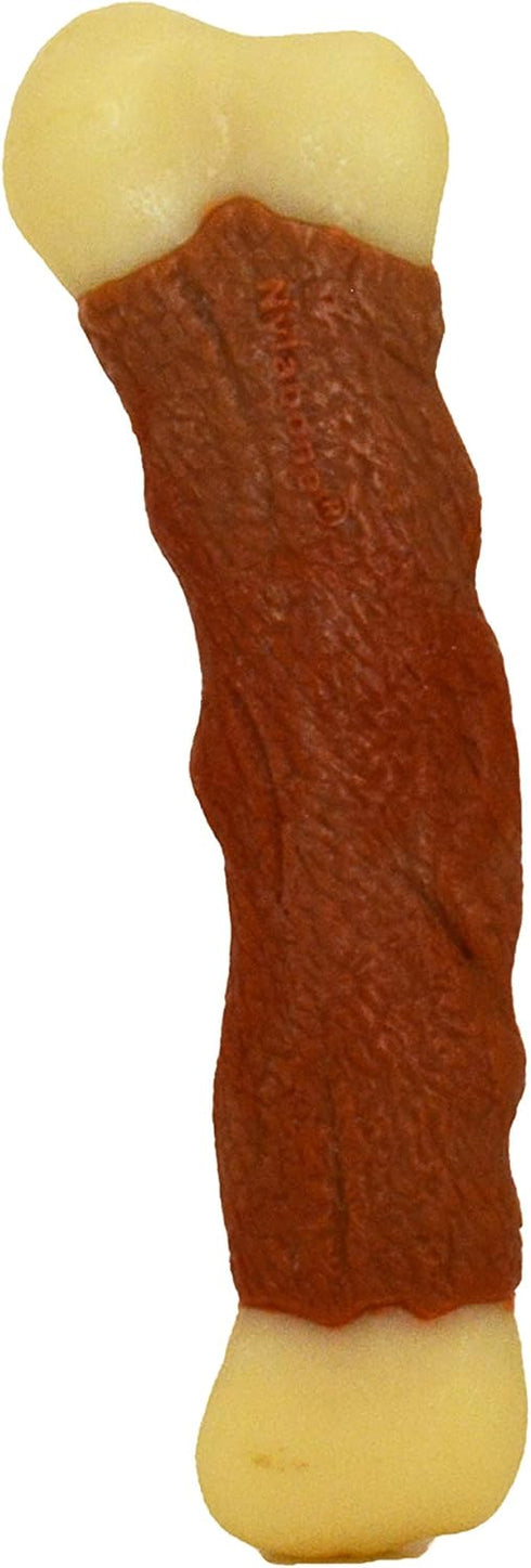 Nylabone Power Chew Marrow Bone Alternative Nylon Chew Toy for Dogs, Aggressive Chewers, Beef Flavor, Large/Giant (1