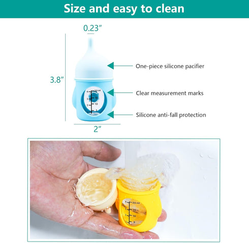 YeulYuuri 20ml) Puppy Bottles for NursingKitten Bottles for NursingPet Feeding Bottle(Yellow