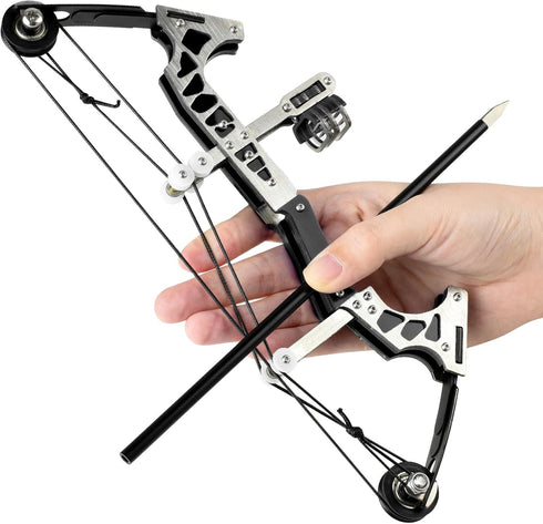 TIETHEKNOT Set Archery Bow Left and Right Hand Compound Bow Hunting Bow Metal Material Catapult RH/LH for Practice