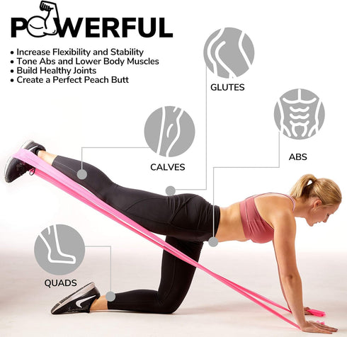 Resistance Bands for Working Out | 7Ft Long Exercise Bands with Carry Pouch and Door Anchor, Latex Free Workout Bands,