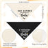 2 Pack Pregnancy Announcement Dog Bandanas, Gender Reveal Pet Scarf Cute Adjustable Reversible Triangle Bandana