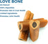 Best Bully Sticks Love Bones - Heart Shaped Chicken Dog Chews, USA Baked & Packed, Easy to Digest, 20 Pack
