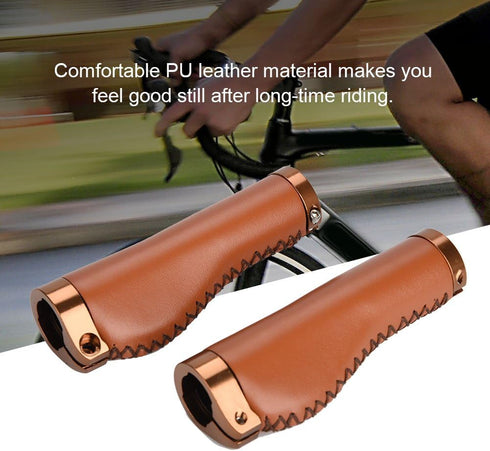 Zerone Lock-on Bike Handlebar Grip, Non-Slip-PU Handle Grip for MTB, Widen Holding Surface, 1 Pair