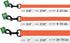 CollarDirect Waterproof Dog Leash for Small Medium Large Dogs, Durable Pet Leashes in Pink, Black, Blue, Orange