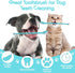 50 Pack Dual Ended Long Dog & Cat Toothbrush - Pet Safe Super Soft Bristles for Dental Care, Bulk Individual Polybag