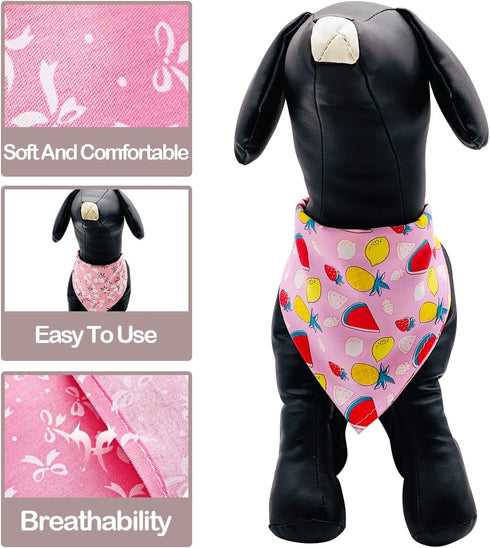 50pcs PET SHOW Cotton Small Dog Bandanas Bulk Girl Female Cat Puppies Bibs Washable Triangle Head Scarfs Wholesale
