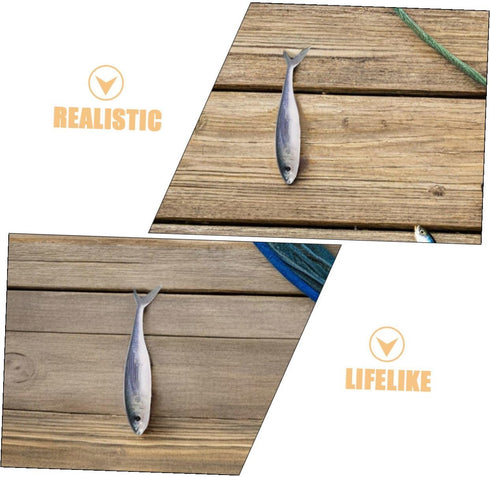 3D Swimming Levemolo Soft Fishing Lures Pair Reusable Sinking Soft Plastic Bionic Bait for Sea and Freshwater Fishing