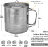 TiTo Titanium Cup with Lid, Ultralight Portable 450ml Camping Mug for Outdoor Use