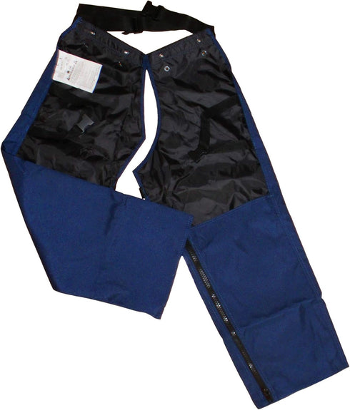 Protective Trimmer Safety Chaps, Size 40", Navy Blue