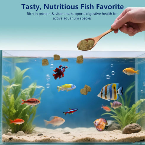 4.5 OZ, Freeze Dried Brine Shrimp Cubes Brine Shrimp Freeze Dried Aquatic Foods for Tropical Fish Marine Fish