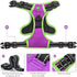 PHOEPET 2019 Upgraded No Pull Dog Harness, Reflective Adjustable Vest with Training Handle, Purple, Size L