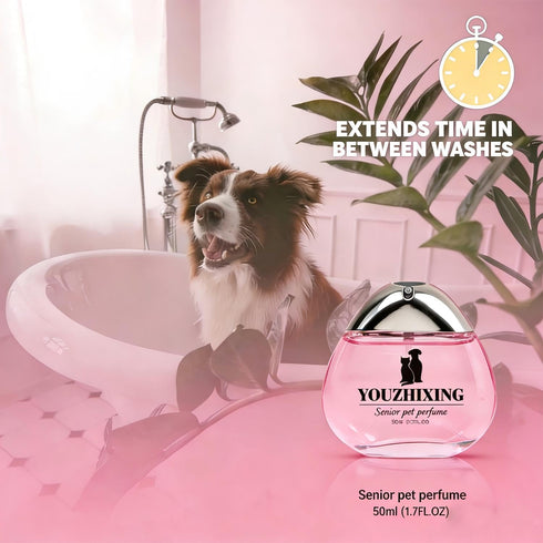 1.7oz Professional Dog Perfume & Pet Cologne - Fruity Fresh Scent - Safe if Licked, Long Lasting Water-Based Deodorizer