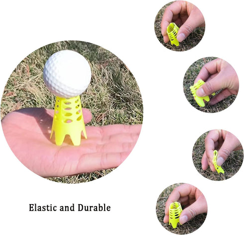Golf Simulator Tees - Indoor Plastic Practice Golf Mat Tees for Winter Turf and Driving Range
