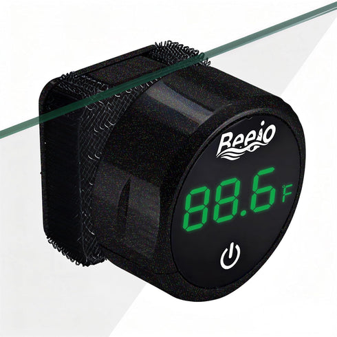BEEJO 2 in 1 Fish Tank Thermometer, Magnetic Fish Tank Cleaner, Aquarium Thermometer