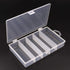 Honbay Clear Visible Plastic Fishing Tackle Storage Box - Jewelry Making Findings Organizer (M: 7"x4.3"x1.2")