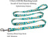Dog Collar and Leash Set, Cute Daisy Pattern, 5ft Leash for Puppy Dogs, Extra Small, Green