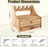 Hossmily Holder,4-Slot Pistol Rack for Gun Safe Real Wood Handgun Rack Handgun Pistol Holder and Rustic Gun Rack
