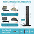 Skateboard Wall Mount, Longboard Shelves for Deck Display and Decor, Floating Storage Rack Mount on Wall - 4 Pack