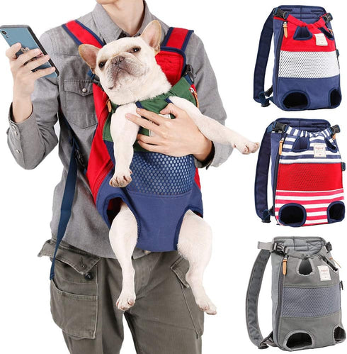 Dog Carrier Backpack, Pet Front Carrier for Small Medium Dogs, Hands-Free Cat Backpack, Airline Approved