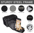 BAGLHER Cat Carrier Bag - Airline Approved Soft Side Pet Travel with 5 Open Doors and 3 Expandable Sides