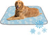 imiBBWQu Cooling Pad Floral Birds Blue White Coolingdog Mat Washable Outdoor Pet Cooling