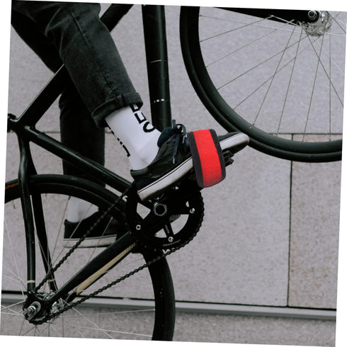 Toddmomy 1 Pair Bicycle Muzzle, Bike Attachment for Kids Bikes, Adjustable Pedal Footrest Strips
