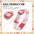 PUPTECK Cute Adjustable Dog Collar, Red Floral Pattern Design for Small Medium Large Dogs, Gift for Male Female Dogs