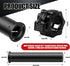 GreenBean 2PCS Olympic Adapter Sleeve 11.8" with Olympic Barbell Clamps, Converts 1" to 2" Weight Plate