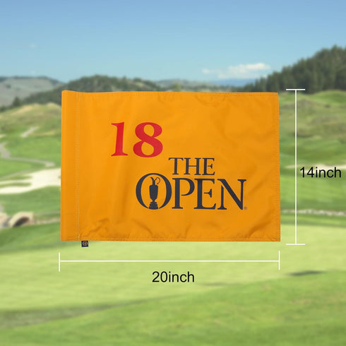 Standard Themed Golf Flag - 14x20 Inch, 420D Nylon Double-Sided Silk-Screen for Practice Putting Green