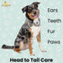 Dog Teeth Cleaning Wipes, Ear Nose Paws Fur Cleaner with Pure Coconut Oil