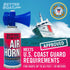 Large 3.5oz Marine Safety Air Horn, Very Loud Handheld Fog Horn for Boating and Walking Safety