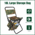 200 LBS Portable Fishing Chair, Folding Camping Chair with High Back Storage Bag Carrying Bag, Durable Oxford Cloth