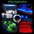 12V 4PCS, 4 Inches IP67 Sailboat RGBW Boat LED Courtesy Light Marine Courtesy Light Strip, Waterproof Boat Interior
