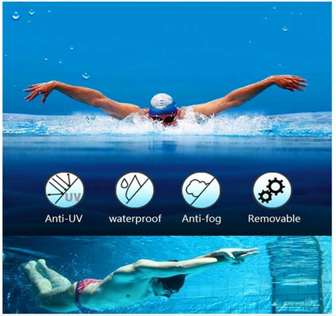 PHELRENA Swimming Goggles, Professional Anti Fog UV Protection Swim Goggles for Adult Men, Women, Kids